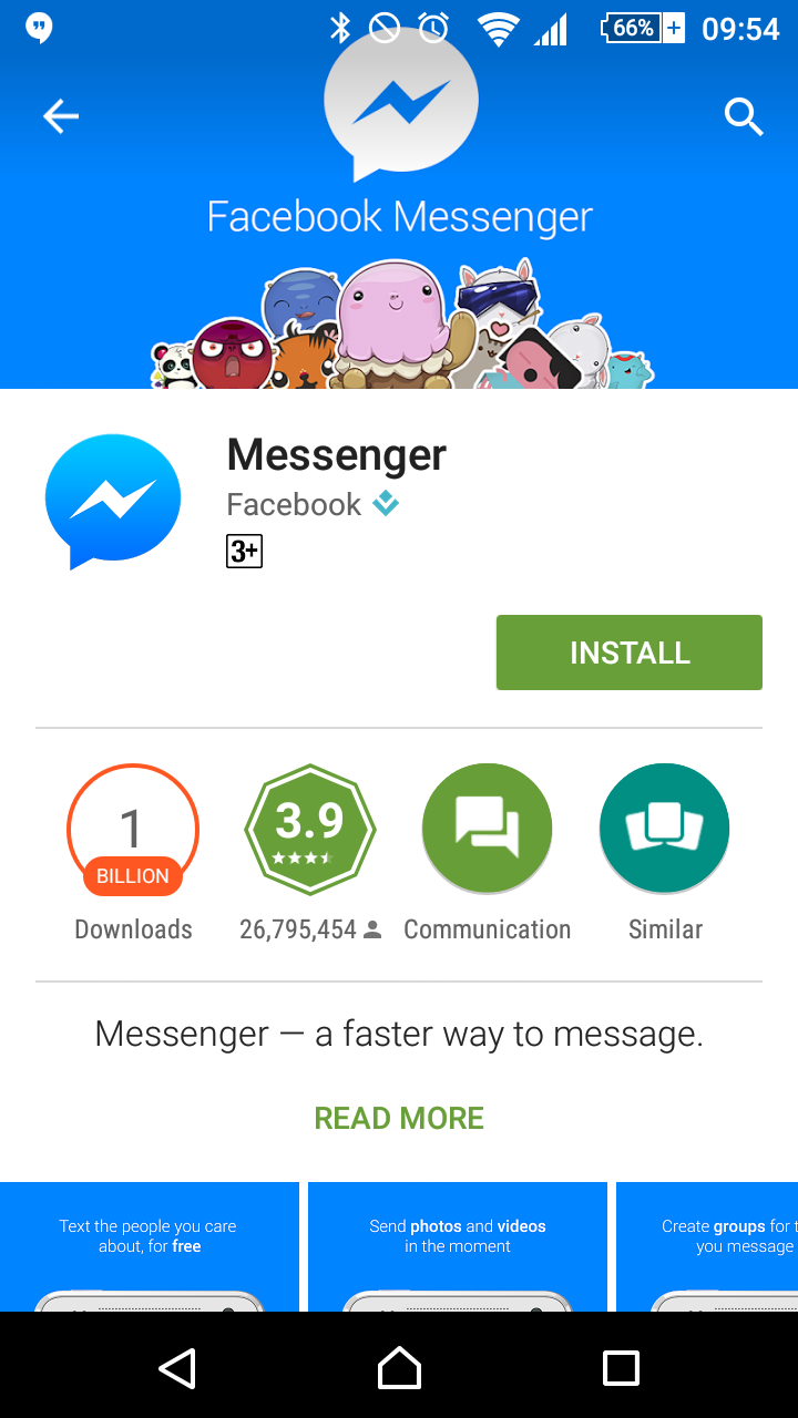 They force the users to download their Messenger app